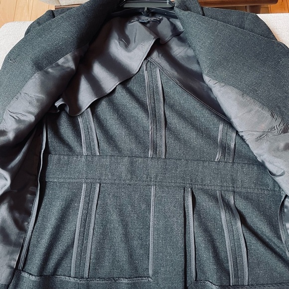 Brooks Brothers Milano Fit Button Jacket Charcoal Office Blazer Classic Preppy - Picture 10 of 15